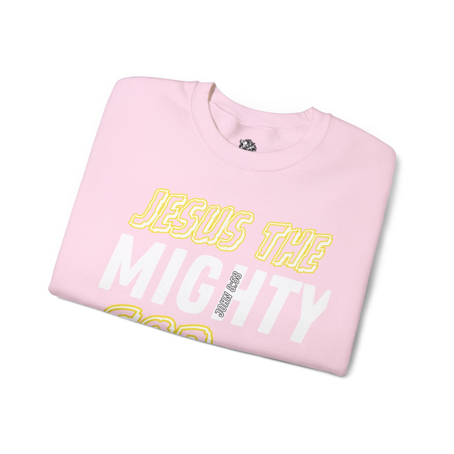 "PINK" JESUS THE MIGHTY GOD SWEATSHIRT