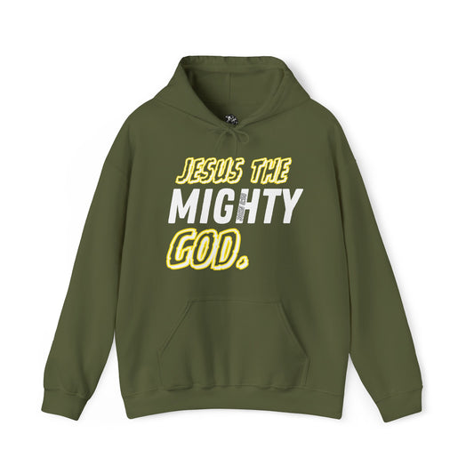 "MILITARY" JESUS THE MIGHTY GOD HOODIE