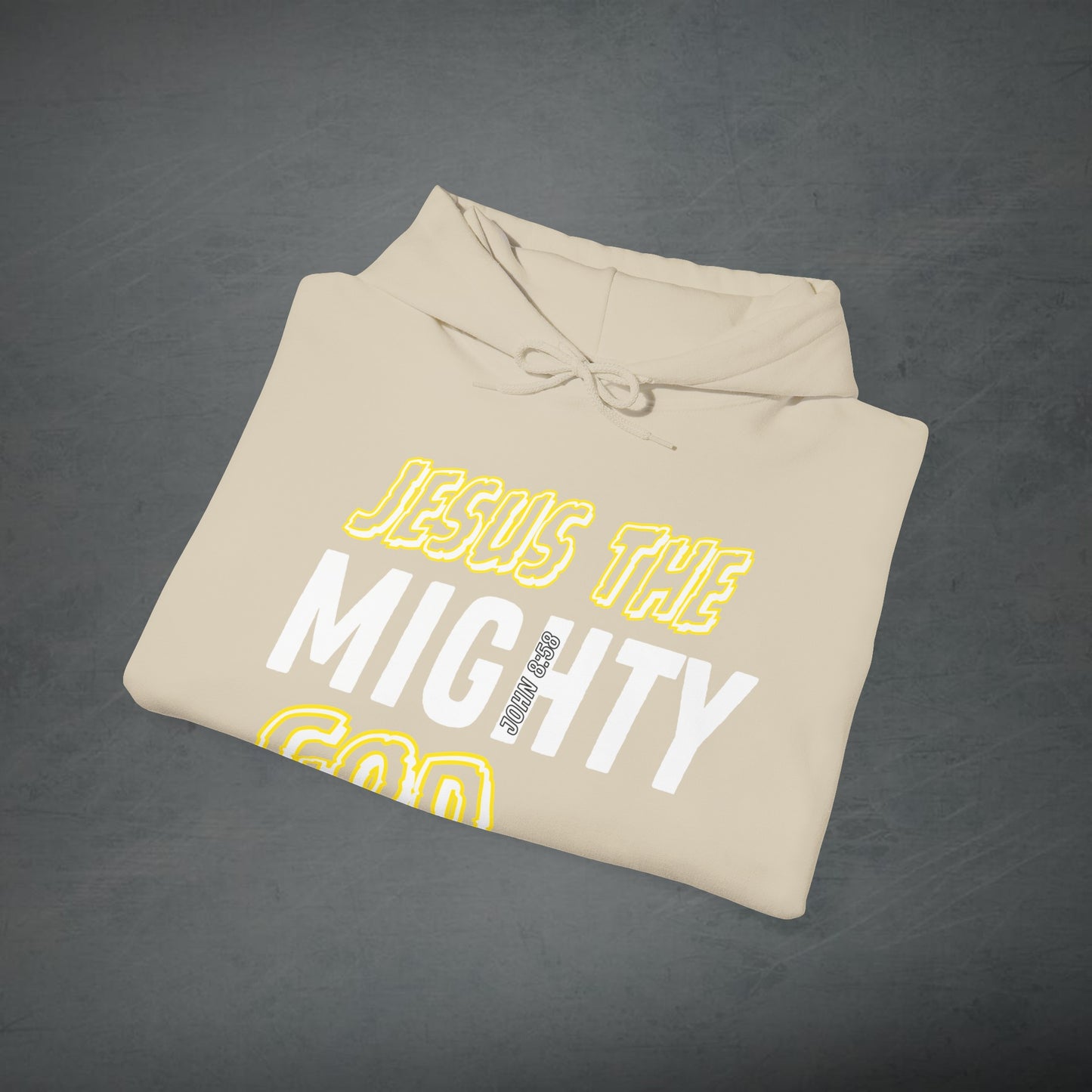"SAND" JESUS THE MIGHTY GOD HOODIE